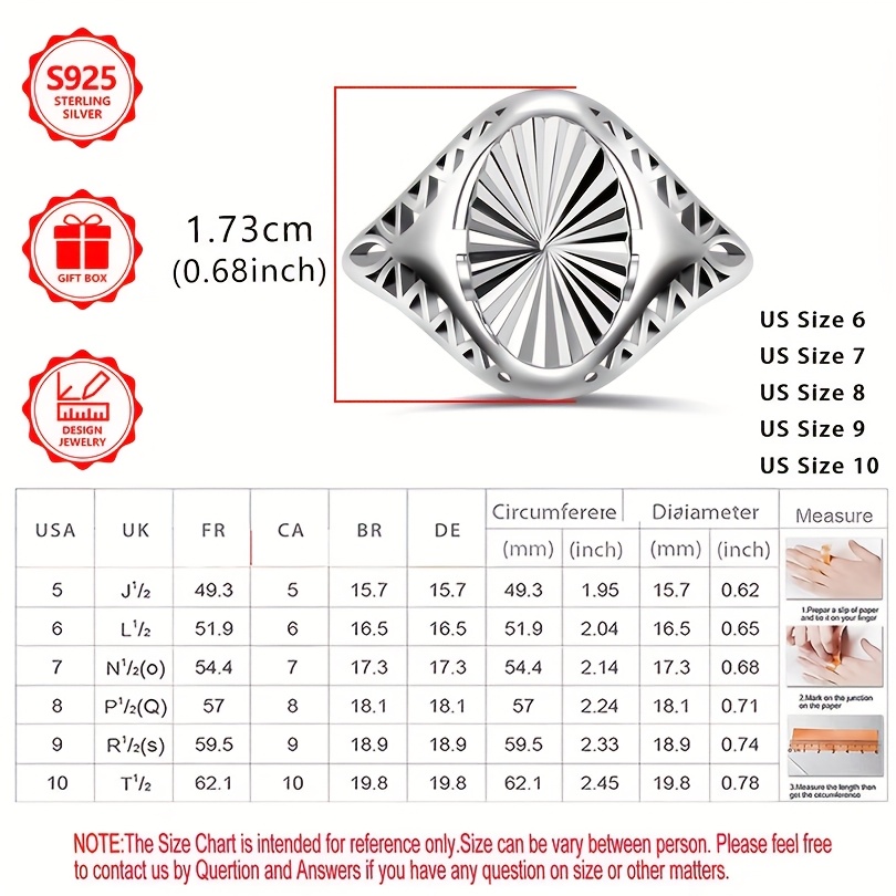 925 Sterling Silver Women's Engraved Modern Ring